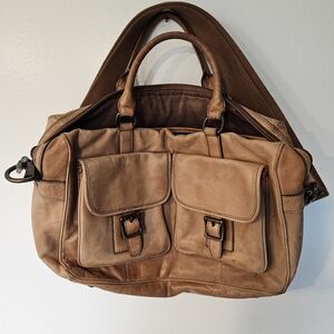 Stylish Tan Leather Men's Bag